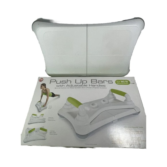 Nintendo Wii Items Wii Push-Up Bar (new) Wii Fit Balance Board (board Pre-owned)